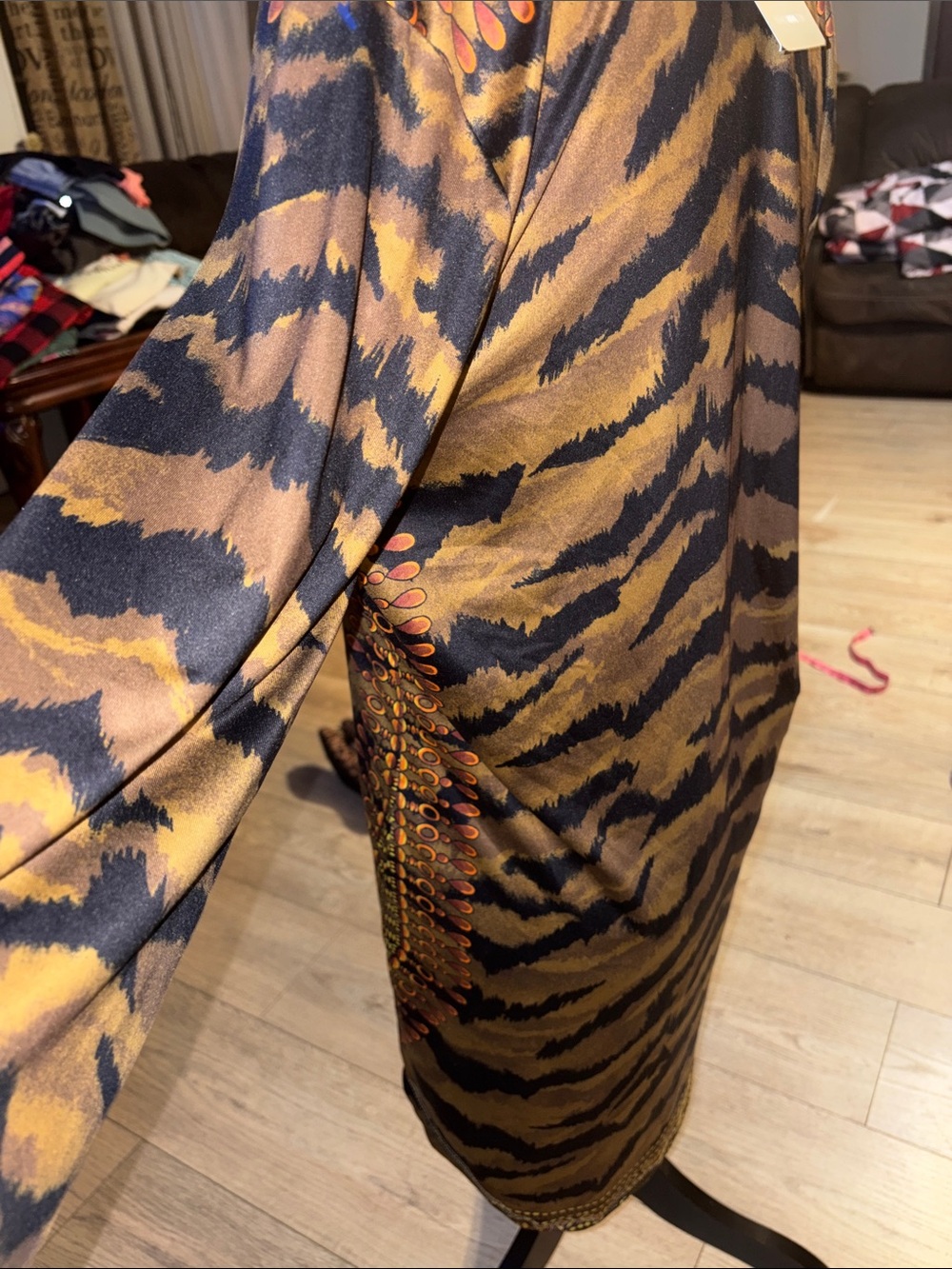Fashion Nova Brown & Black Animal-Print Midi Dress - Picture 4 of 6